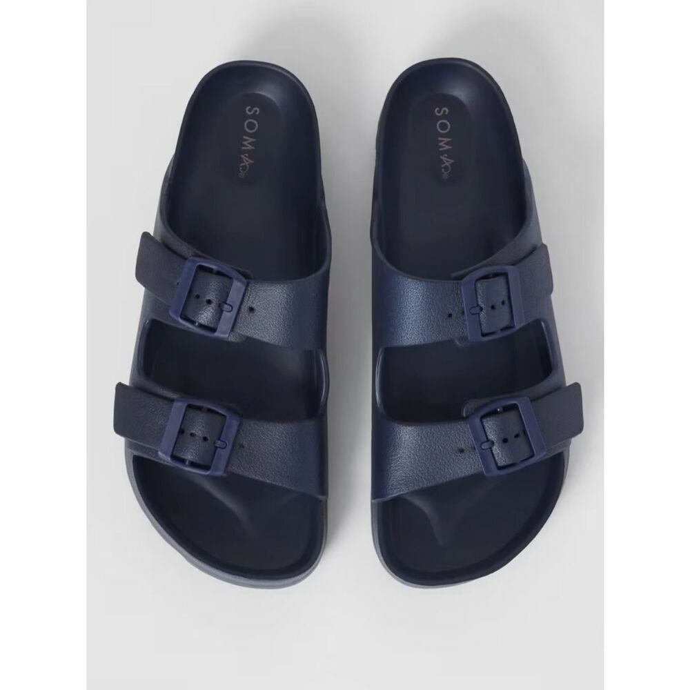 Soma Swim Sandals Navy Blue 8 NWT Summer Beach Vacation Sand Ocean Pool